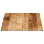 Massivholz-Tischplatte mit natürlicher Kante aus Mangoholz 90x60x3,8 cm. von , Tischplatten - Ref: Foro24-370693, Preis: 71,0...