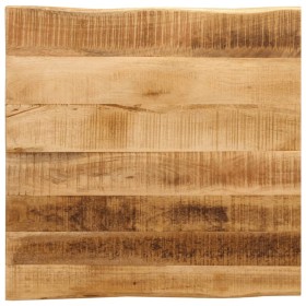 Solid mango wood natural edge table top 80x80x3.8 cm by , Table tops - Ref: Foro24-370698, Price: 116,22 €, Discount: %