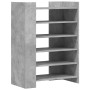 Mueble zapatero madera ingeniería gris hormigón 74,5x37,5x100cm de , Zapateros y organizadores de calzado - Ref: Foro24-84843...