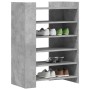 Mueble zapatero madera ingeniería gris hormigón 74,5x37,5x100cm de , Zapateros y organizadores de calzado - Ref: Foro24-84843...