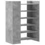 Mueble zapatero madera ingeniería gris hormigón 74,5x37,5x100cm de , Zapateros y organizadores de calzado - Ref: Foro24-84843...