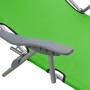 Green steel sun lounger with canopy by vidaXL, Loungers - Ref: Foro24-310335, Price: 73,40 €, Discount: %