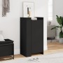 Engineered wood shoe cabinet in black, 52x37.5x100 cm by , Shoe racks and shoe organizers - Ref: Foro24-848438, Price: 89,62 ...