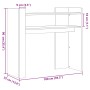 Weißer Konsolentisch aus Holzwerkstoff 100x35x90 cm von , Seitentische - Ref: Foro24-848465, Preis: 69,41 €, Rabatt: %