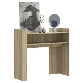 Engineered wood console table in Sonoma oak, 100x35x90 cm. by , Side tables - Ref: Foro24-848467, Price: 74,57 €, Discount: %