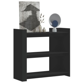 Mesa consola de madera de ingeniería negra 100x35x90 cm de , Mesas auxiliares - Ref: Foro24-848473, Precio: 89,99 €, Descuent...