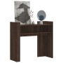 Engineered wood brown oak console table 100x35x90 cm by , Side tables - Ref: Foro24-848471, Price: 76,51 €, Discount: %