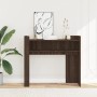 Engineered wood brown oak console table 100x35x90 cm by , Side tables - Ref: Foro24-848471, Price: 76,51 €, Discount: %