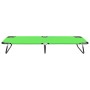 Green steel folding lounger by vidaXL, Loungers - Ref: Foro24-310347, Price: 48,99 €, Discount: %