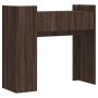 Engineered wood brown oak console table 100x35x90 cm by , Side tables - Ref: Foro24-848471, Price: 76,51 €, Discount: %