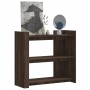 Engineered wood brown oak console table 100x35x90 cm by , Side tables - Ref: Foro24-848478, Price: 80,84 €, Discount: %