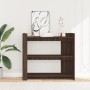 Engineered wood brown oak console table 100x35x90 cm by , Side tables - Ref: Foro24-848478, Price: 80,84 €, Discount: %