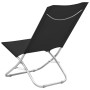 Folding beach chairs 2 units black fabric by vidaXL, Garden chairs - Ref: Foro24-310375, Price: 71,79 €, Discount: %