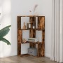 Corner shelf 3 levels smoked oak wood 50x50x102 cm by , Bookcases and shelves - Ref: Foro24-852595, Price: 55,31 €, Discount: %