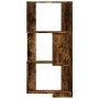 Corner shelf 3 levels smoked oak wood 50x50x102 cm by , Bookcases and shelves - Ref: Foro24-852595, Price: 55,31 €, Discount: %