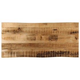 Solid mango wood natural edge table top 80x40x2.5 cm by , Table tops - Ref: Foro24-370658, Price: 47,42 €, Discount: %