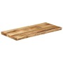 Solid mango wood natural edge table top 80x40x2.5 cm by , Table tops - Ref: Foro24-370658, Price: 47,42 €, Discount: %