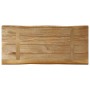 Solid mango wood natural edge table top 80x40x2.5 cm by , Table tops - Ref: Foro24-370658, Price: 47,42 €, Discount: %