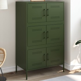 Olive green steel sideboard 68x39x113 cm by , Sideboards - Ref: Foro24-842962, Price: 254,99 €, Discount: %