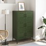 Aparador de acero verde oliva 68x39x113 cm de , Aparadores - Ref: Foro24-842962, Precio: 254,99 €, Descuento: %