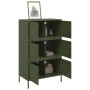 Olive green steel sideboard 68x39x113 cm by , Sideboards - Ref: Foro24-842962, Price: 191,49 €, Discount: %