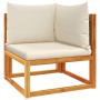 Garden sofa set with 5 pieces, solid acacia wood, and cushions. by , Garden sets - Ref: Foro24-3278934, Price: 524,11 €, Disc...