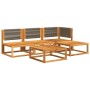 Garden sofa set with 5 pieces, solid acacia wood, and cushions. by , Outdoor sofas - Ref: Foro24-3278825, Price: 502,36 €, Di...