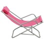 Sillas mecedoras 2 unidades acero rosa de vidaXL, Tumbonas - Ref: Foro24-310341, Precio: 90,13 €, Descuento: %