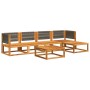 Garden sofa set with 6 pieces, solid acacia wood, and cushions. by , Outdoor sofas - Ref: Foro24-3278827, Price: 644,85 €, Di...