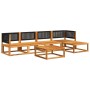 Garden sofa set with 6 pieces, solid acacia wood, and cushions. by , Garden sets - Ref: Foro24-3278873, Price: 624,36 €, Disc...