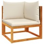 Garden sofa set with 6 pieces, solid acacia wood, and cushions. by , Garden sets - Ref: Foro24-3278873, Price: 625,99 €, Disc...