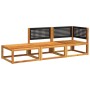 Garden sofa set with 3 pieces, solid acacia wood, and cushions. by , Garden sets - Ref: Foro24-3278890, Price: 323,23 €, Disc...