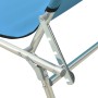 Tumbona plegable con toldo de acero azul turquesa de vidaXL, Tumbonas - Ref: Foro24-310326, Precio: 62,23 €, Descuento: %