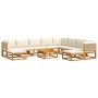 Garden sofa set with 11 pieces, solid acacia wood with cushions. by , Garden sets - Ref: Foro24-3278929, Price: 1,00 €, Disco...