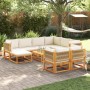 Garden sofa set with 10 pieces, solid acacia wood with cushions. by , Outdoor sofas - Ref: Foro24-3278859, Price: 1,00 €, Dis...