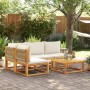 Set de sofás de jardín con cojines 5 pzas madera maciza acacia de , Sofás de exterior - Ref: Foro24-3278865, Precio: 539,07 €...