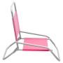 Folding beach chairs 2 units pink fabric by vidaXL, Garden chairs - Ref: Foro24-310372, Price: 70,99 €, Discount: %