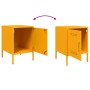 Mesitas de noche 2 uds acero amarillo mostaza 36x39x50,5 cm de , Mesitas de noche - Ref: Foro24-842917, Precio: 119,83 €, Des...