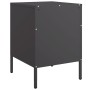 Black steel bedside table 36x39x50.5 cm by , Nightstands - Ref: Foro24-842922, Price: 85,52 €, Discount: %