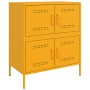 Aparador de acero amarillo mostaza 68x39x79 cm de , Aparadores - Ref: Foro24-842955, Precio: 139,26 €, Descuento: %