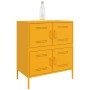 Aparador de acero amarillo mostaza 68x39x79 cm de , Aparadores - Ref: Foro24-842955, Precio: 139,26 €, Descuento: %