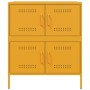 Aparador de acero amarillo mostaza 68x39x79 cm de , Aparadores - Ref: Foro24-842955, Precio: 139,26 €, Descuento: %