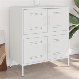 Aparador de acero blanco 68x39x79 cm de , Aparadores - Ref: Foro24-842957, Precio: 184,99 €, Descuento: %