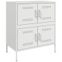 Weißer Stahlschrank 68x39x79 cm von , Sideboards - Ref: Foro24-842957, Preis: 139,26 €, Rabatt: %