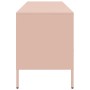 Mueble de TV acero laminado en frío rosa 100,5x39x50,5 cm de , Muebles TV - Ref: Foro24-843037, Precio: 154,75 €, Descuento: %