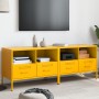 TV furniture 2 pieces, cold yellow laminated steel, 68x39x50.5 cm by , TV Furniture - Ref: Foro24-843049, Price: 222,00 €, Di...