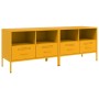 TV furniture 2 pieces, cold yellow laminated steel, 68x39x50.5 cm by , TV Furniture - Ref: Foro24-843049, Price: 222,00 €, Di...