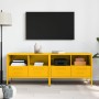 TV furniture 2 pieces, cold yellow laminated steel, 68x39x50.5 cm by , TV Furniture - Ref: Foro24-843049, Price: 222,00 €, Di...