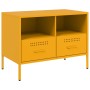 TV furniture 2 pieces, cold yellow laminated steel, 68x39x50.5 cm by , TV Furniture - Ref: Foro24-843049, Price: 222,00 €, Di...