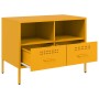 Muebles de TV 2 pzas acero laminado amarillo frío 68x39x50,5 cm de , Muebles TV - Ref: Foro24-843049, Precio: 222,00 €, Descu...